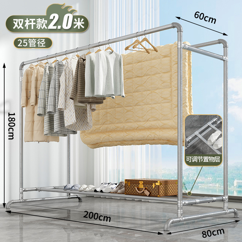 (이중 막대 여분의 두꺼운 25 튜브) 길이 2 미터, 높이 1.6 미터 (방풍 후크 40 개)