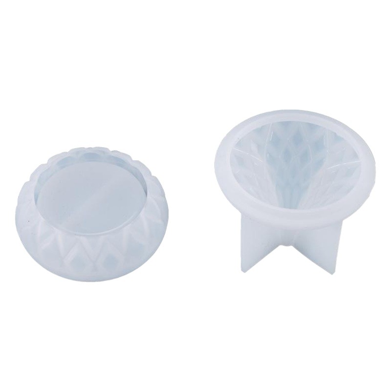 Yu Meiren DIY cristal epoxi molde gota de agua caja de almacenamiento de la joyería tarro mesa de almacenamiento de silicona molde