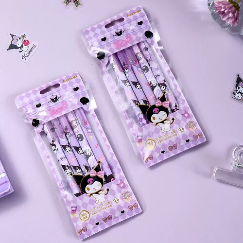 Joytop Sanrio Limited Press Gel Pen Children's Cute Cartoon Kuromi Cinnamon Dog Co-branded Model