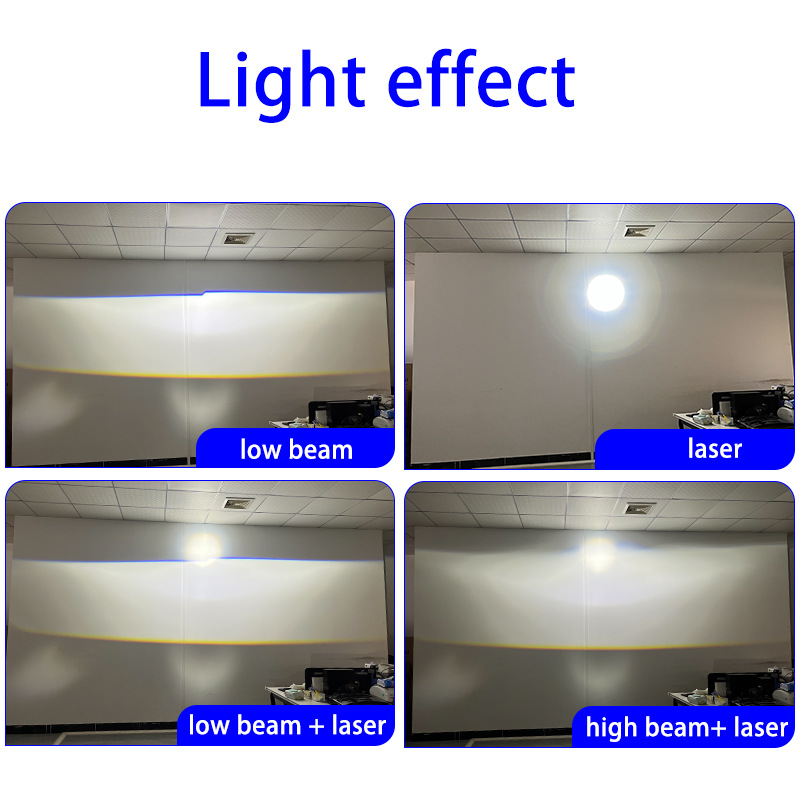Lente bifocal LED de tres disparos directos transfronterizos P3S 3 pulgadas 78W modificación de alta potencia faros de automóvil súper brillantes integrados lejos y cerca