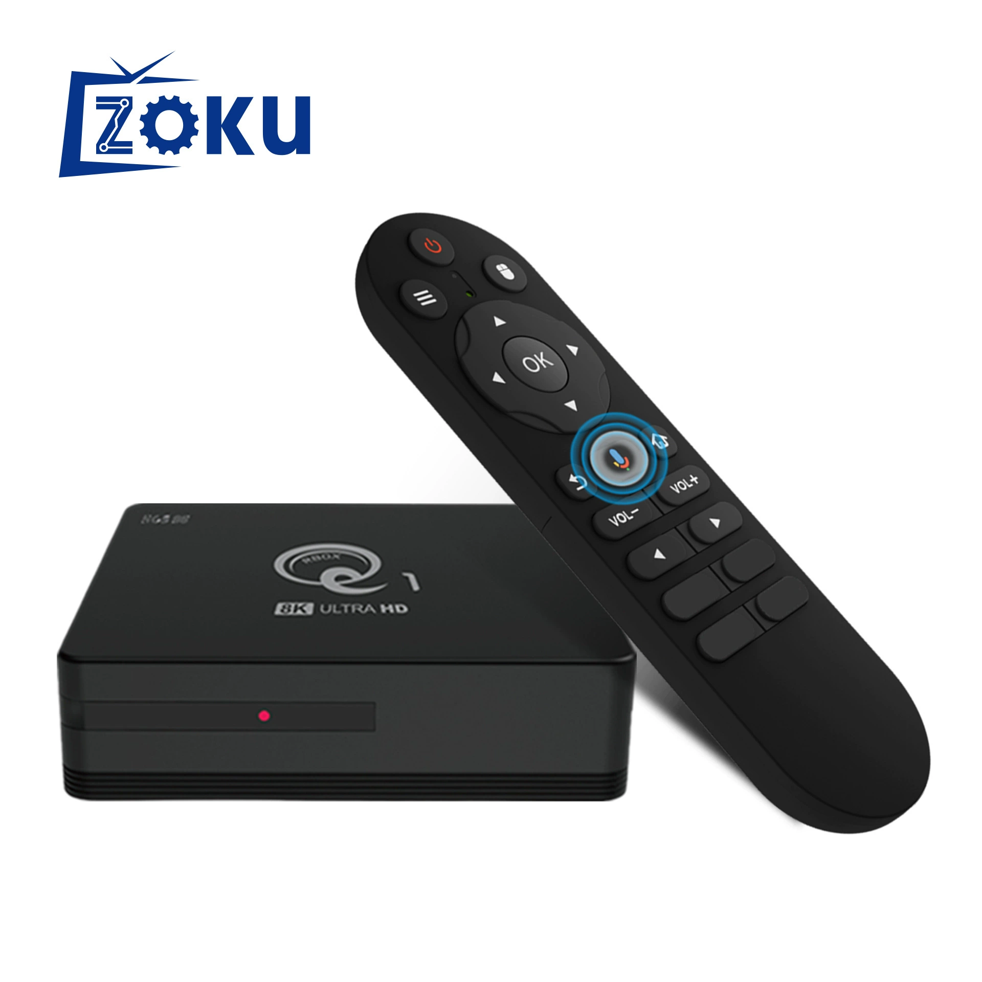 Foreign trade cross-border Q1 network set-top box H318 dual-band network set-top box Android OTT Bluetooth HD player
