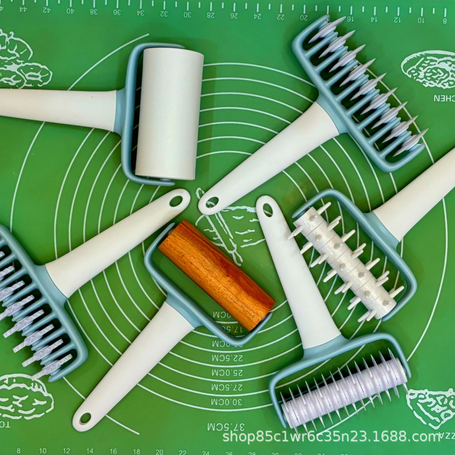 Herramientas de pizza cortador de fideos manual rodante creativo cuchillo rodante de fideos punch horneado creativo herramientas de horneado