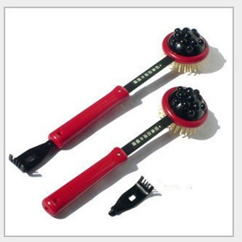 Salud masajeador creativo multifuncional Meridian raqueta fitness martillo salud martillo masaje martillo cepillo de masaje Tarjeta de succión paquete