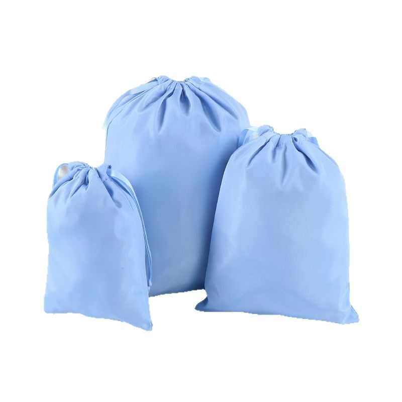 Bolsillo de cuerda de color sólido personalizado joyería bolsas de embalaje zapatos ropa cuerda de tracción bolsa de almacenamiento impermeable logotipo