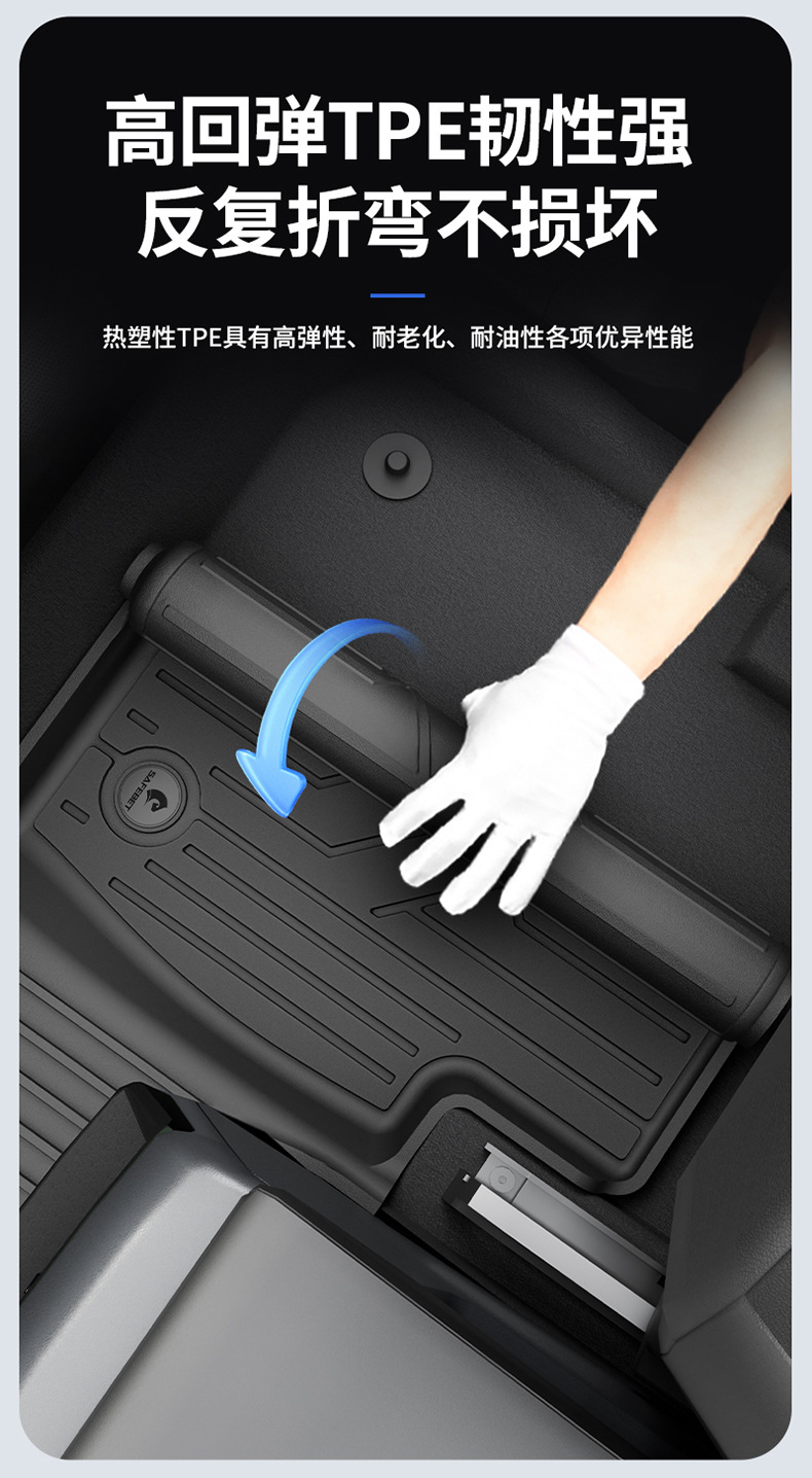 Suitable for Honda Accord, Inspire, Crv, Haoying, and Civic Models, All-Weather Tpe Car Floor Mats