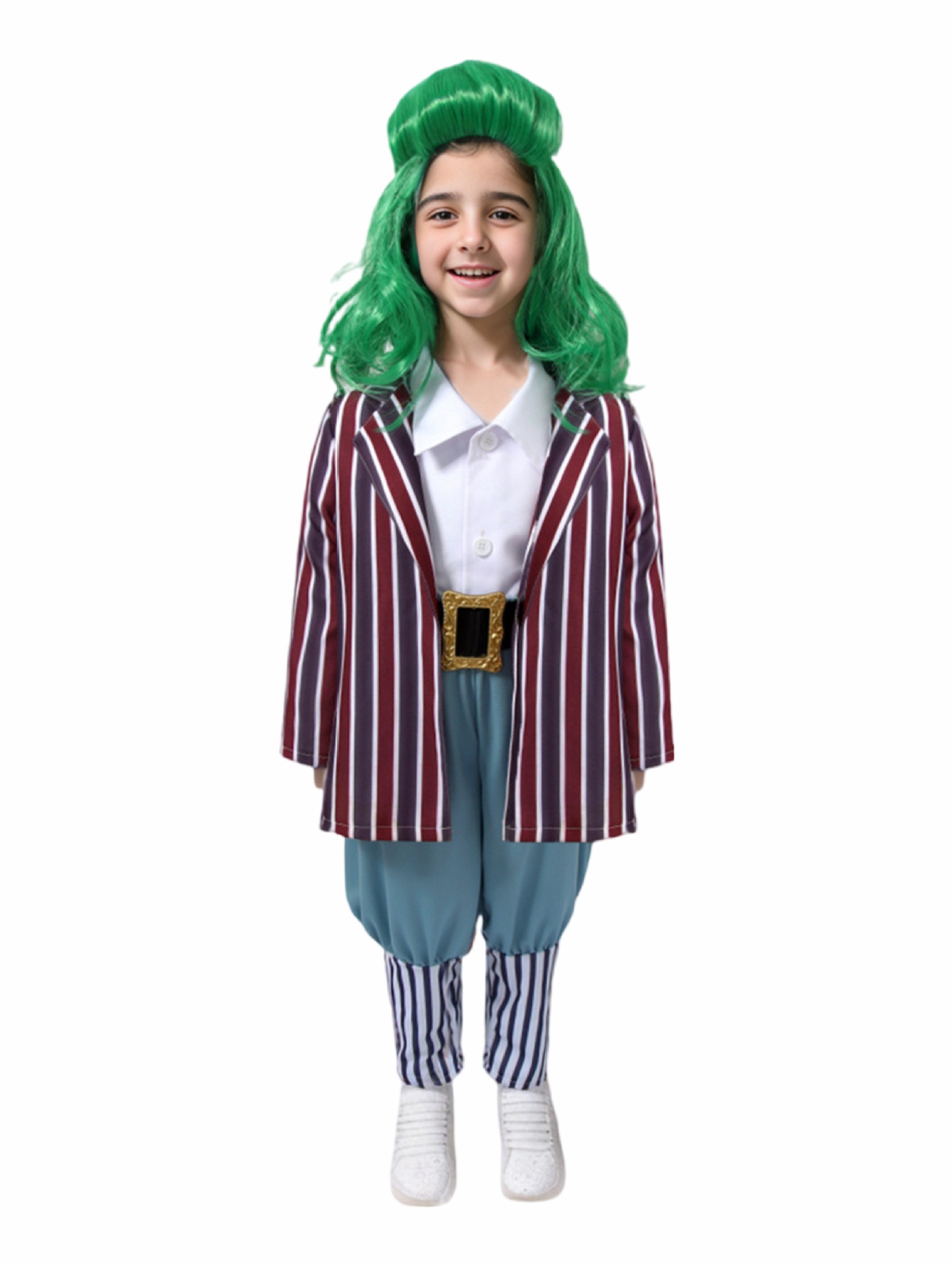 Traje de Halloween para niños Una pieza de reparto Charlie Chocolate Factory Willewanka cos Traje de actuación