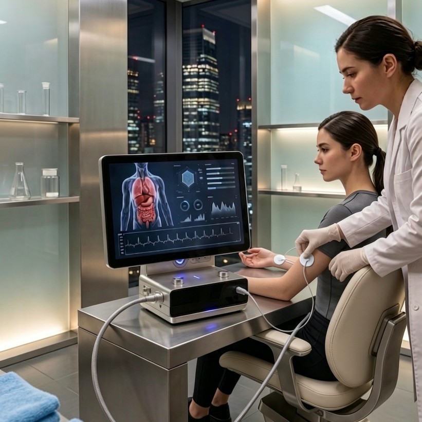 AI健康检测一体机背部疏通经络穴位调理排湿排寒养生仪器工厂批发