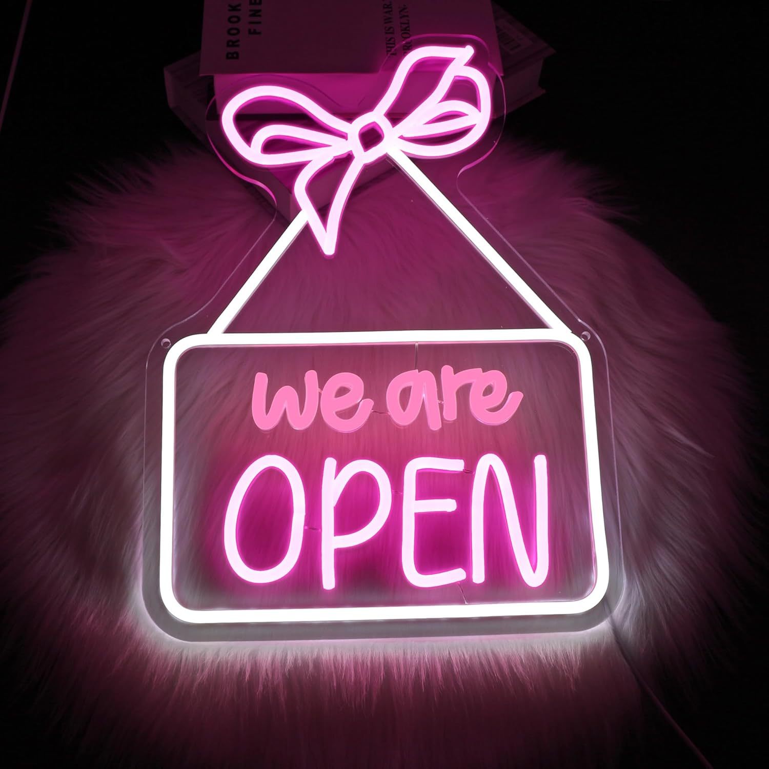 We are Open Pink42.5x33