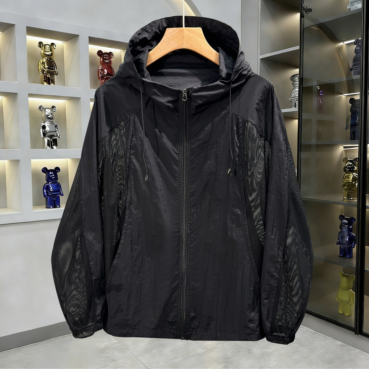 Plus Size Breathable Sun Protection Clothing Men's Casual Summer Thin Quick-Drying New Trendy Loose Sun Protection Clothing Fishing Jacket