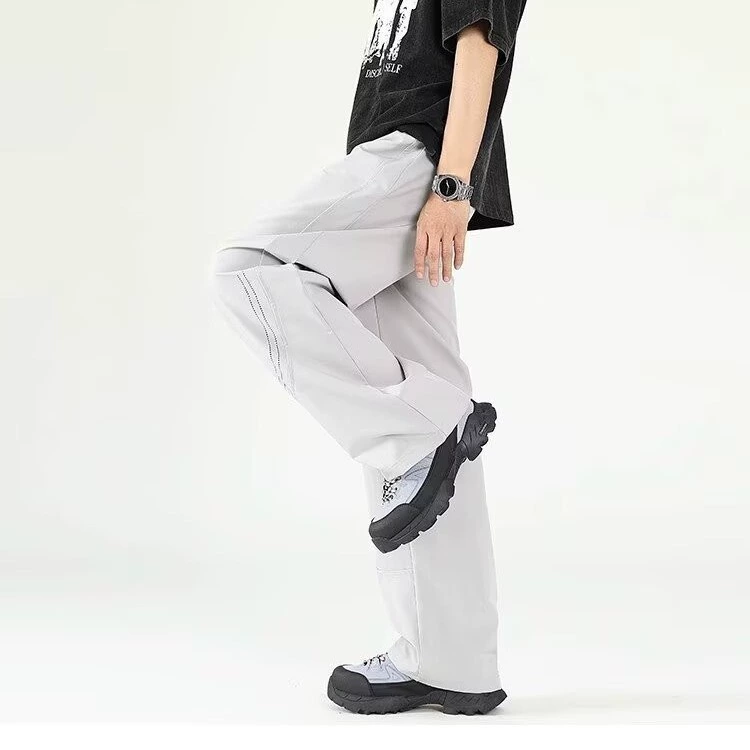 Summer thin trousers, loose straight fit