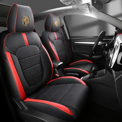 Modelə uyğun (Original) oturacaq örtükləri Seat Cover, Full Coverage Mgzs Seat - black-and-red-standard-version-please-specify-the-vehicle-model-and-configuration-in-the-order-notes