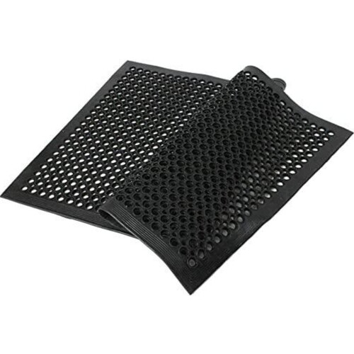 Thickened hotel restaurant perforated rubber anti-slip mat kitchen oil-proof and waterproof foot mat workshop bathroom hydrophobic floor mat