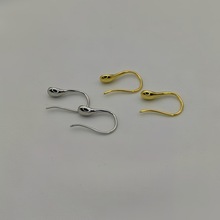 S925纯银法式夏季高跟鞋耳钩珍珠空托耳饰diy饰品配件女耳环批发