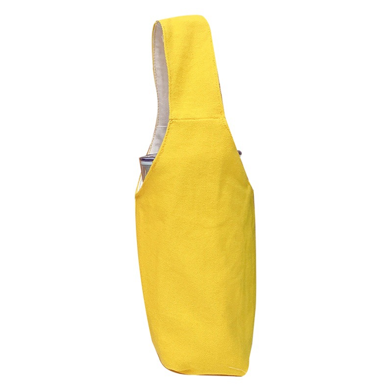 Cubierta de la taza de vacío personalizada crossbody taza de agua para niños hervidor de leche té cubierta protectora universal bolsa de lona portátil imprimible