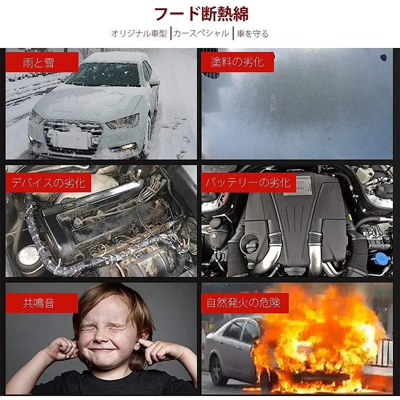 Suitable for 2018+ Three-Door Suzuki Jimny Jb64 Jb74 Hood Insulation Cotton, Soundproofing Cotton, Sound-Absorbing Cotton