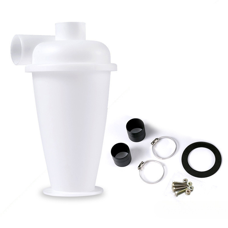 Plastic Vacuum Cleaner Cyclone Dust Separator Industrial Dust Collector Small Cyclone Filter Woodworking Decoration