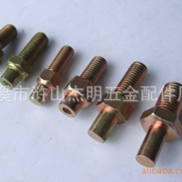 非标螺钉冷墩件 多工位冷墩件 脚轮螺丝 冷墩毛胚件 脚轮压铆螺栓