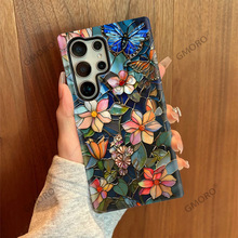 海外爆款琉璃花GalaxyS23/S24ultra二合一菲林壳S25创意手机壳女