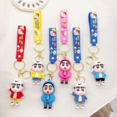 新しいクレヨンしんちゃん PVC キーホルダー学生かわいいペンダントカップルギフトカーアクセサリーギフトシート卸売