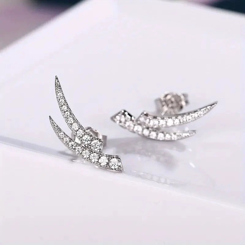 (Кросс-бордерная торговля), модные универсальные diamond серьги, европейский стиль, интернет-знаменитость, городской стиль, простой и элегантный дизайн