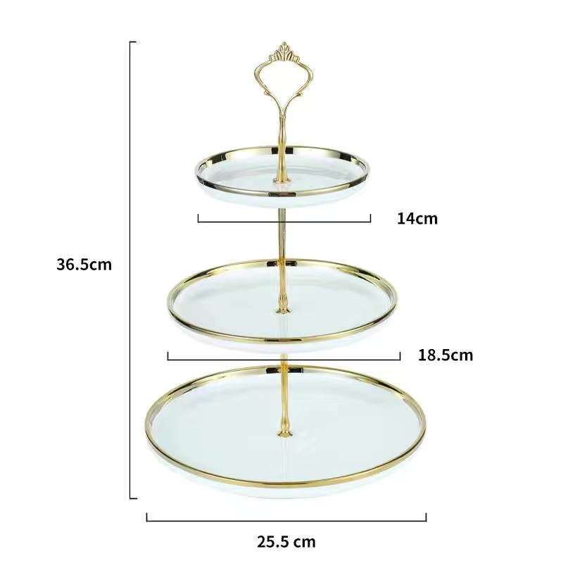 플레인 [화이트] 3 겹 [크라운 골드]]