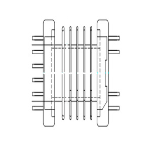Epc19 Transformer Skeleton Epc19 Bakelite Skeleton Epc19 Parallel Foot Horizontal Multi-Slot Skeleton Bobbin6-6