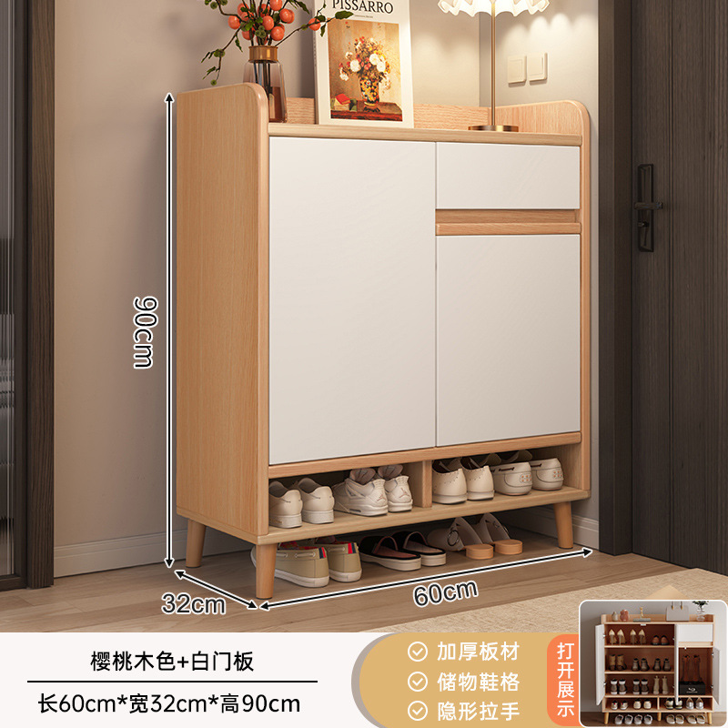 60*32*90CM 벚나무 색상 + 따뜻한 흰색