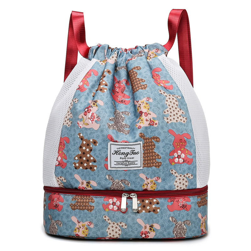 푸른 토끼 패턴 무작위 절단 마음 조심스럽게