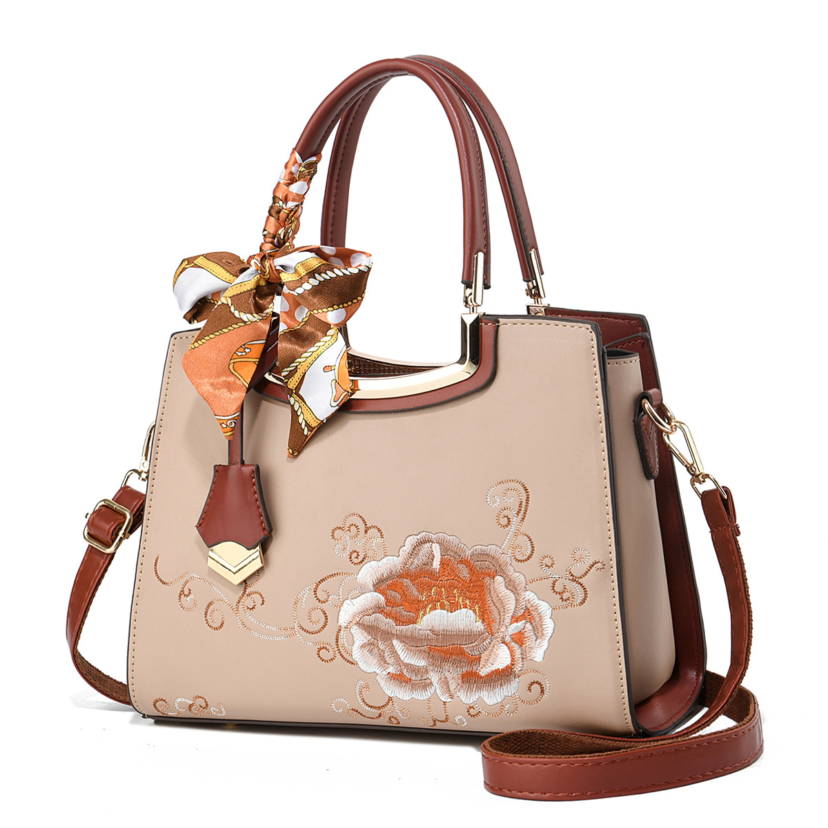 2026 nuevo estilo nacional bolsos de moda bolsos de mujer bolsos bordados chinos bolsos de mano atmósfera de mediana edad bolsos regalos de suegra