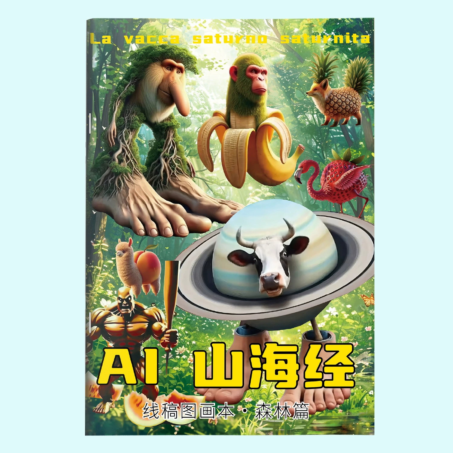 Иностранная карта Шанхацзин третьего принца Нежа AI Шанхацзин рисунки живопись граффити книги иностранная версия