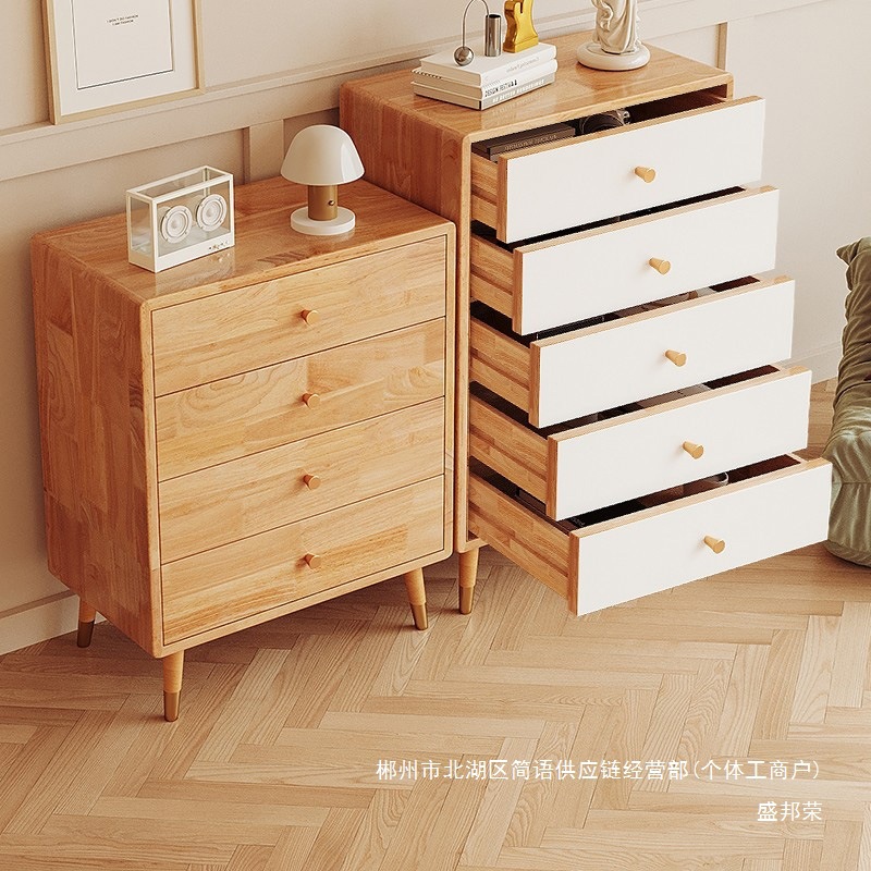 Fábrica de venta directa armario cinco armarios armario de madera sólida armario cajón sala de estar dormitorio armario de cama armario de almacenamiento simple