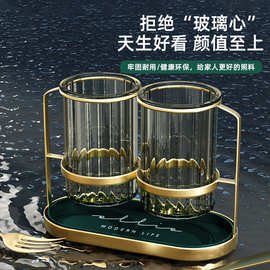 轻奢筷子置物架壁挂家用筷子筒厨房家庭新款沥水收纳盒筷子篓芳素