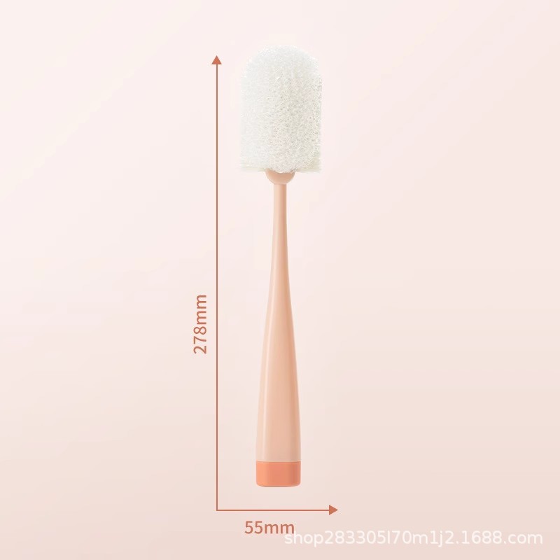 Taza de pulpa de lufa, taza de lavado, artefacto, taza de agua, mango largo, cepillo pequeño para lavar el biberón, sin callejones sin salida, esponja para eliminar las manchas de té