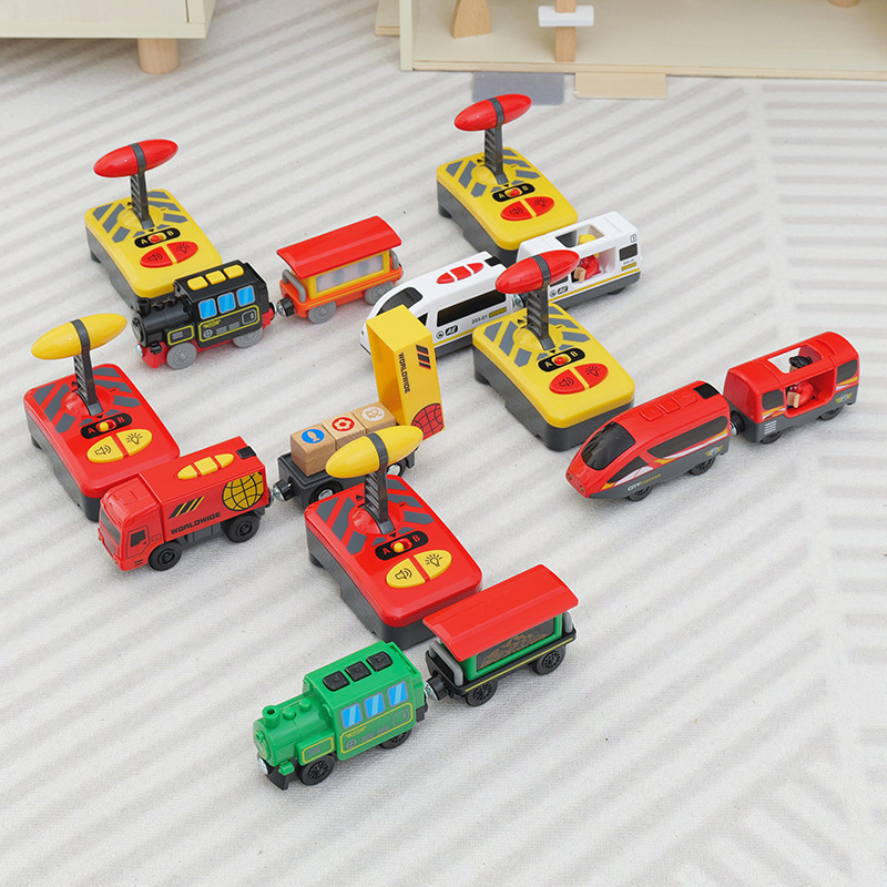 Remote-Controlled Electric Train Compatible with Wooden Thomas Train Track Toys Hape