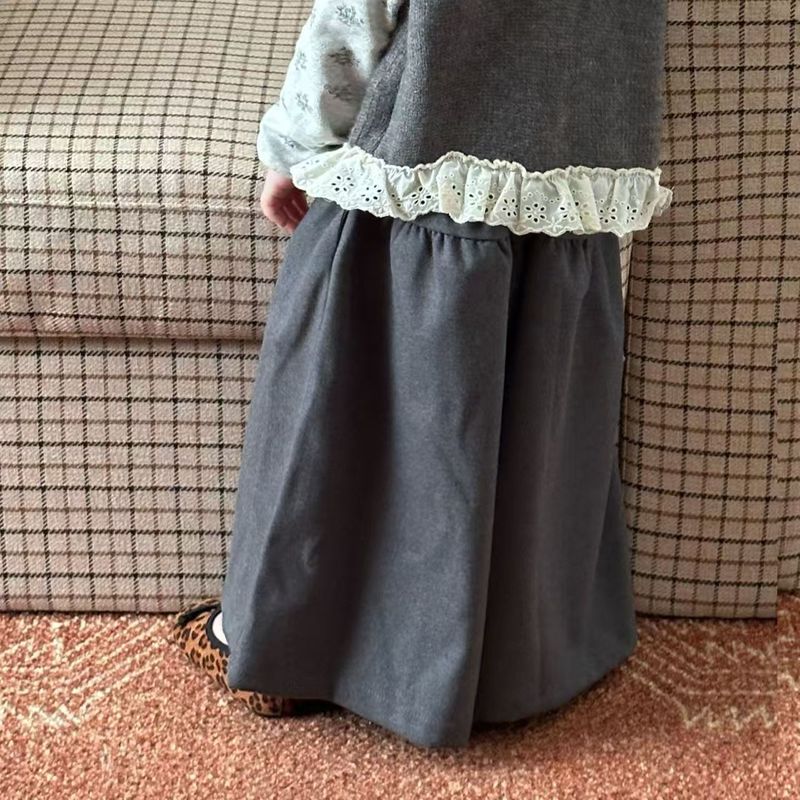 2025童装女童马甲套装秋季新款洋气韩版时髦儿童娃娃衫三件套|undefined