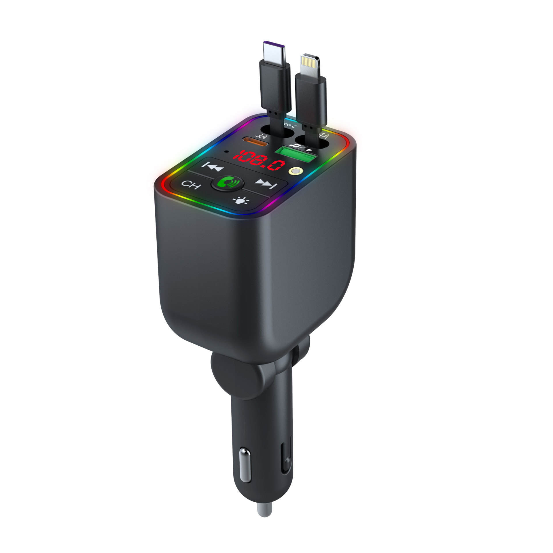 Car Mp3 Transmitter Starry Sky Ceiling Bluetooth Function Usb/Pd Fast Charging Cross-Border Supply High-Quality Car Supplies