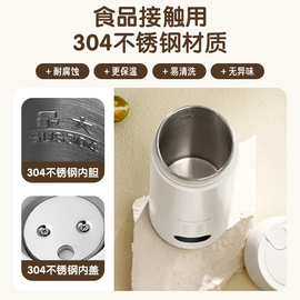 烧水杯电热水杯小型便携式旅行加热杯办公室烧水壶迷你保温杯