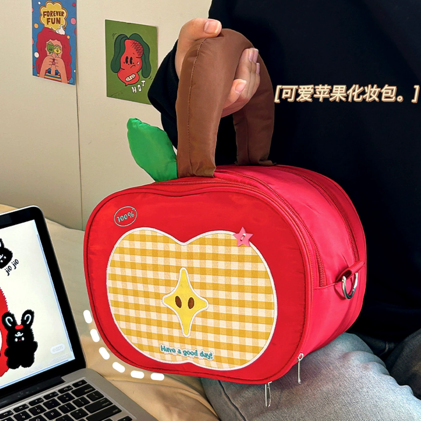 Женская косметичка Silent Love American Apple, большая вместительная дорожная портативная водонепроницаемая сумка для хранения средств по уходу за кожей