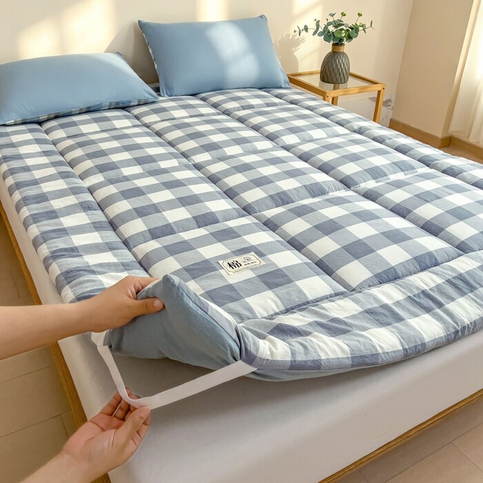 Xinjiang Cotton Mattress Pad, Bed Mat, Soft Cushion, Tatami Mat, Dormitory Single Mattress, Double Bed Mat, Thickened and Soft Xinjiang Cotton Mattress Pad, Bed Mat, Soft Cushion, Tatami Mat, Dormitory Single Mattress, Double Bed Mat, Thickened and Soft