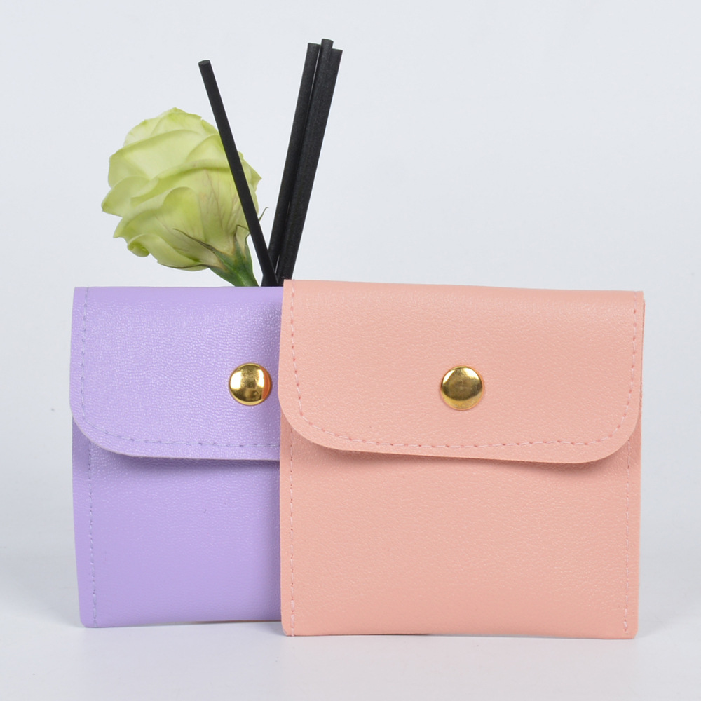 10g Weight Jewelry Packaging Bags Classification 1 Piece Quantity Daily Occasion Pu Leather Material Solid Color Pattern Simple Style Style 1 Piece Pu Leather Simple Style Daily Solid Color Jewelry Packaging Bags 8