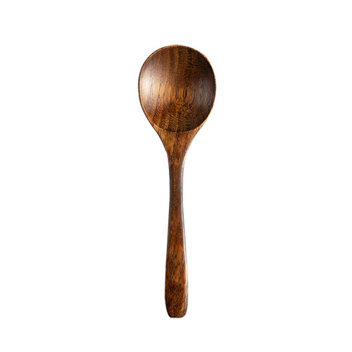 Wooden dry rice spoon, Japanese wooden spoon for eating, long-handled ramen spoon, snail powder wooden spoon