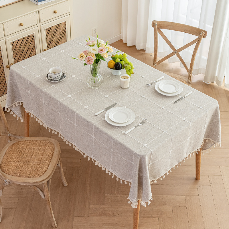 Transfronterizo gran tela tela tela tela de mesa impermeable a prueba de polvo desgaste mesa de mesa rectangular mesa de té una sola mesa de mesa de mesa de mesa de mesa