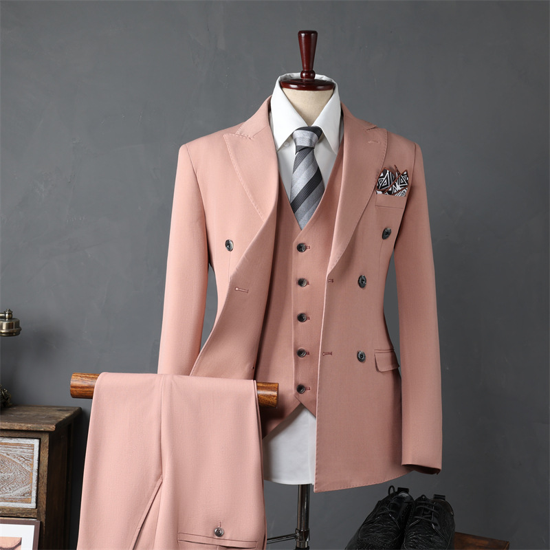 Men's Clothing Slim Three Piece Suits, Professional Business Trend Suits, Wedding Dresses, Groomsmen, Formal Suits For Men_voghion.com