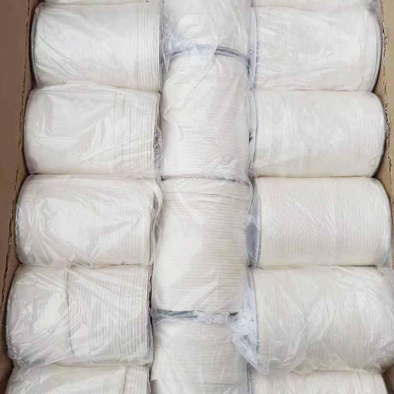 Factory wholesale 8mm pure cotton white herringbone woven tape plain fabric shoulder strap baby clothing edge band collar edge strip