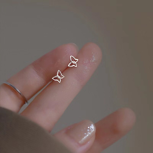 s925 silver needle earrings for women summer niche temperament butterfly cold style  new trendy sweet earrings earrings