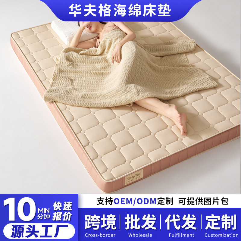 New Waffle Latex Memory Foam Mattress for Home Use, Tatami Bed Mattress, Student Dormitory Floor Mattress