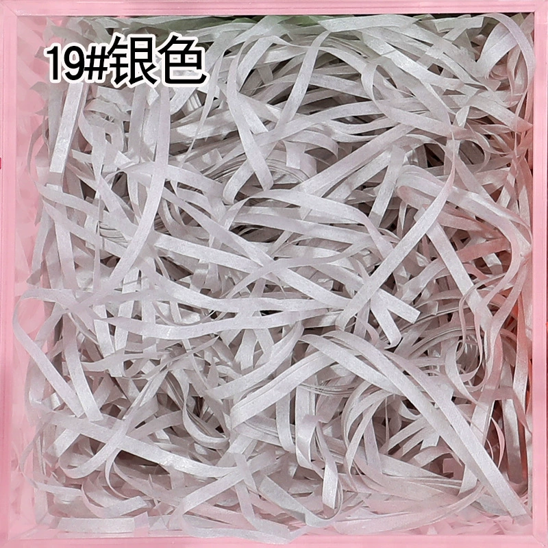 Плотный обложной карт зубчик raffia порванная бумага шелк 50g 30g бумага шелк упаковочная подарочная коробка декор заполнение цветной стружкой бумажные полоски