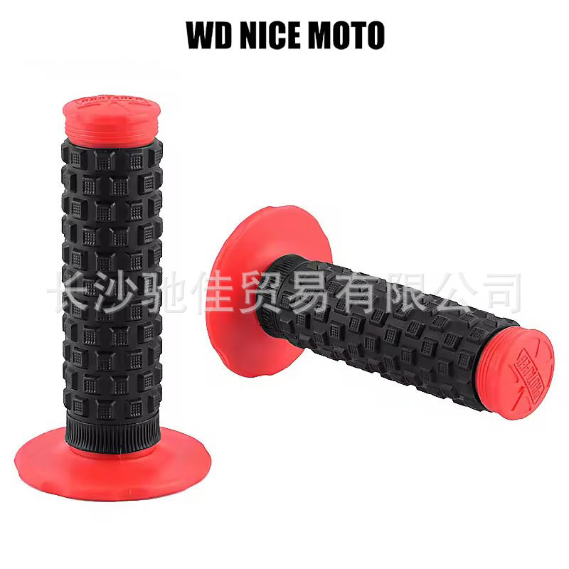 Manufacturer Wholesale Off-Road Motorcycle Modification Parts Handlebar Grip 22mm Black Base Second-Generation Anti-Slip Handlebar Grip