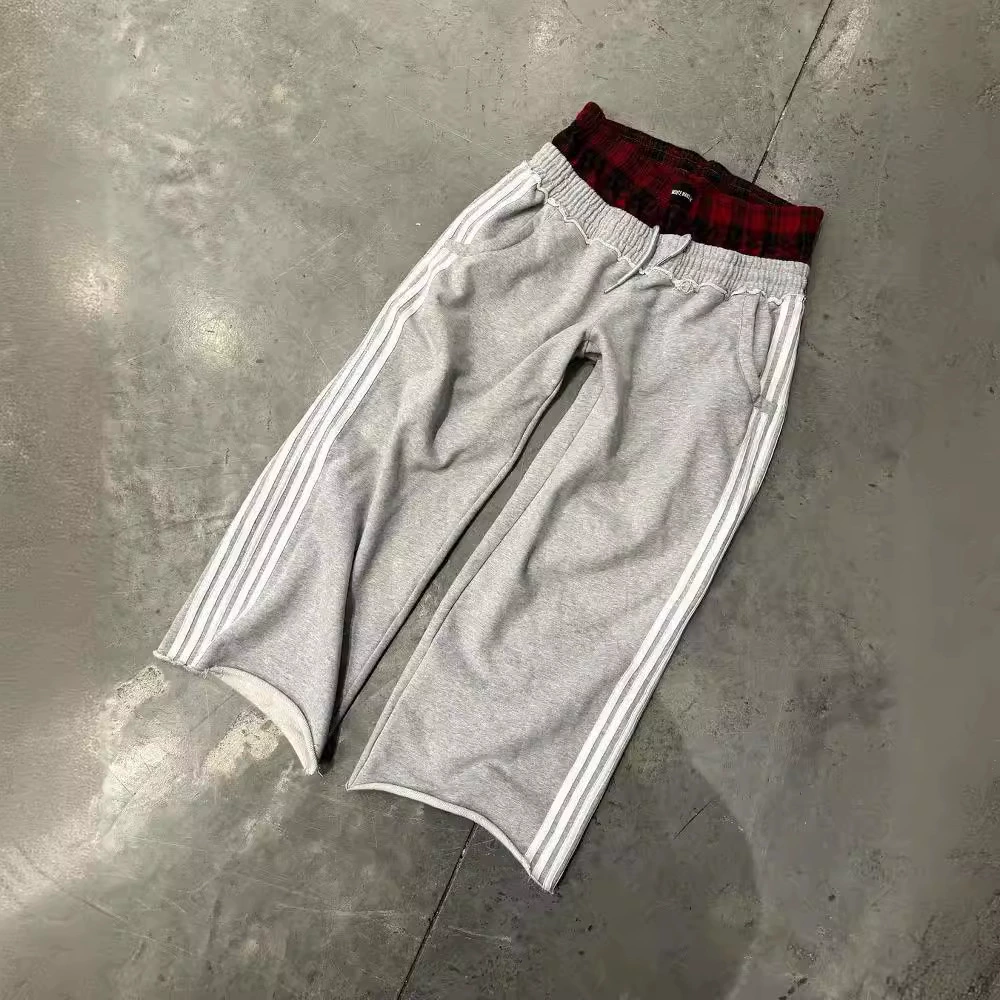 Американские повседневные спортивные штаны с тремя полюсами на боковой стороне