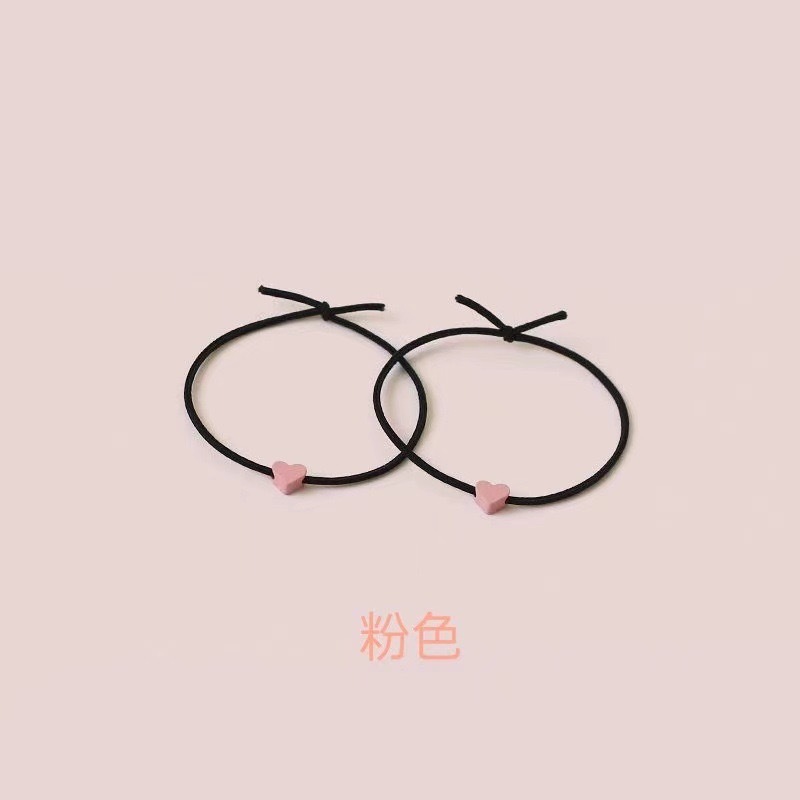 Cuerdas de cabello de amor de color, brazalete de cabello de mujer, banda de goma simple y versátil, inserciones de alto valor para el cabello